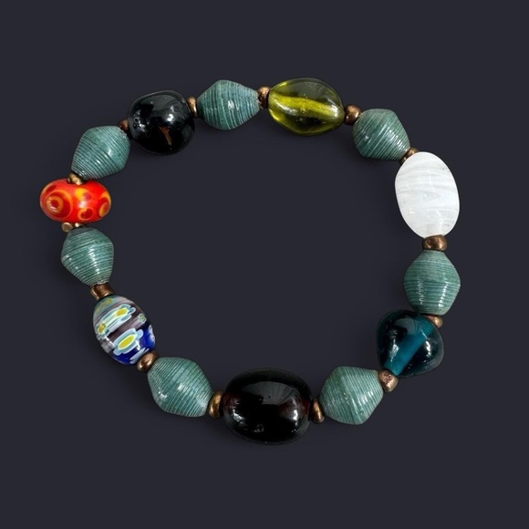 Boho Mixed Bead Bracelet - Picture 1 of 6